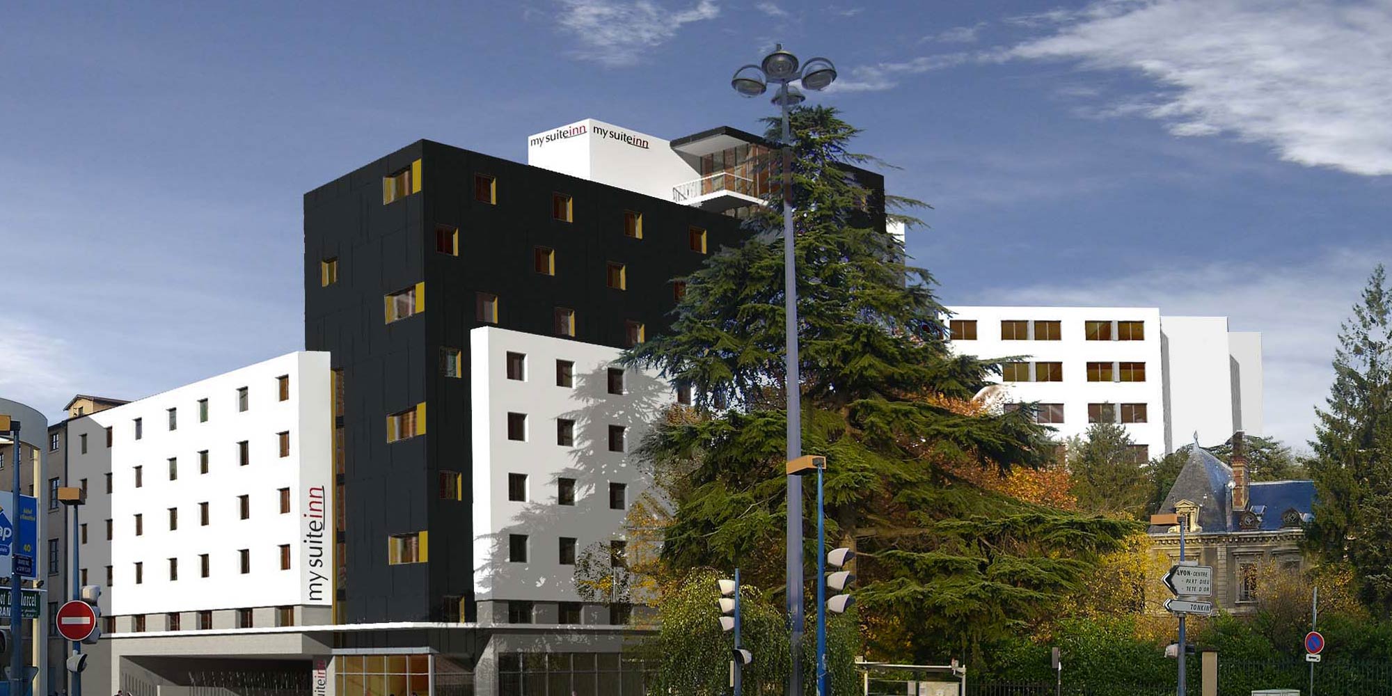 Plan 3D de l'appart-hôtel de Caluire-et-Cuire / Aw-eck : économiste de la construction