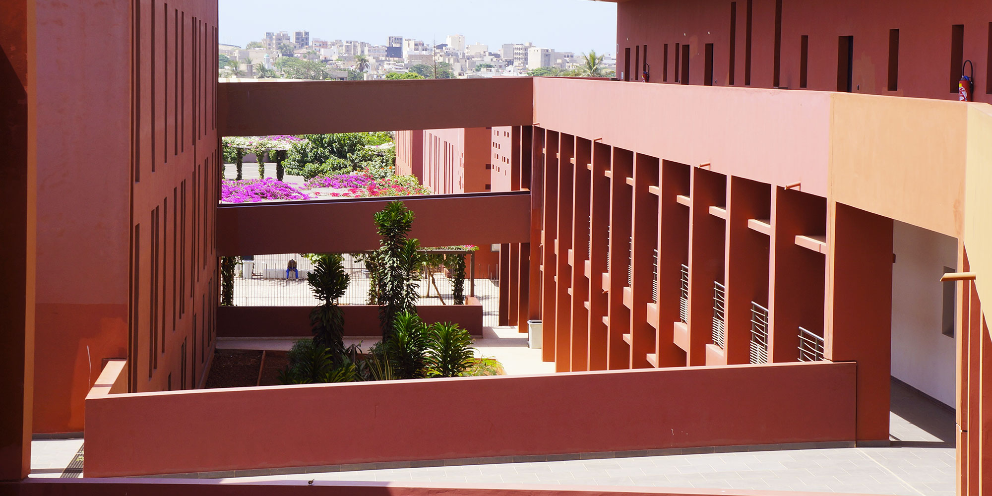 Détail de la structure du collège Jean Mermoz à Dakar (Sénégal) - Aw-eck : Ingénierie structure.